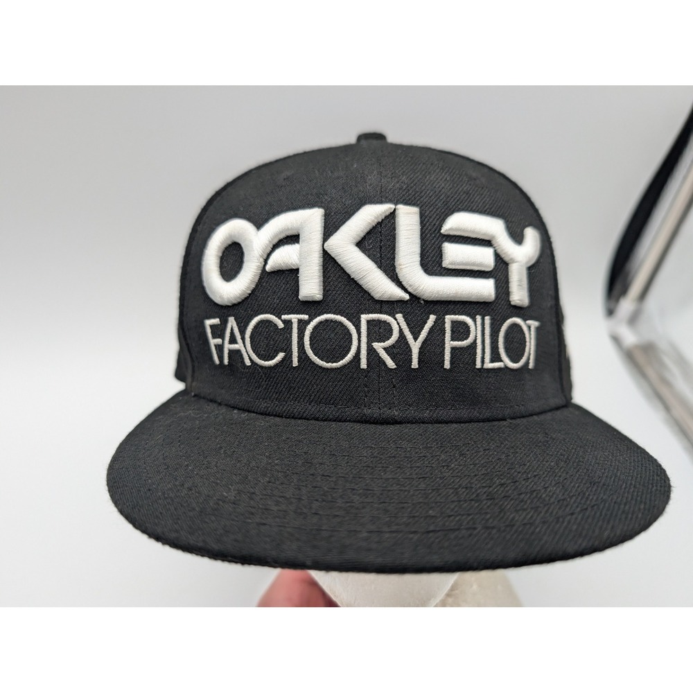 Oakley Factory Pilot New Era 9FIFTY Snapback Hat Black Embroidered Logo Cap